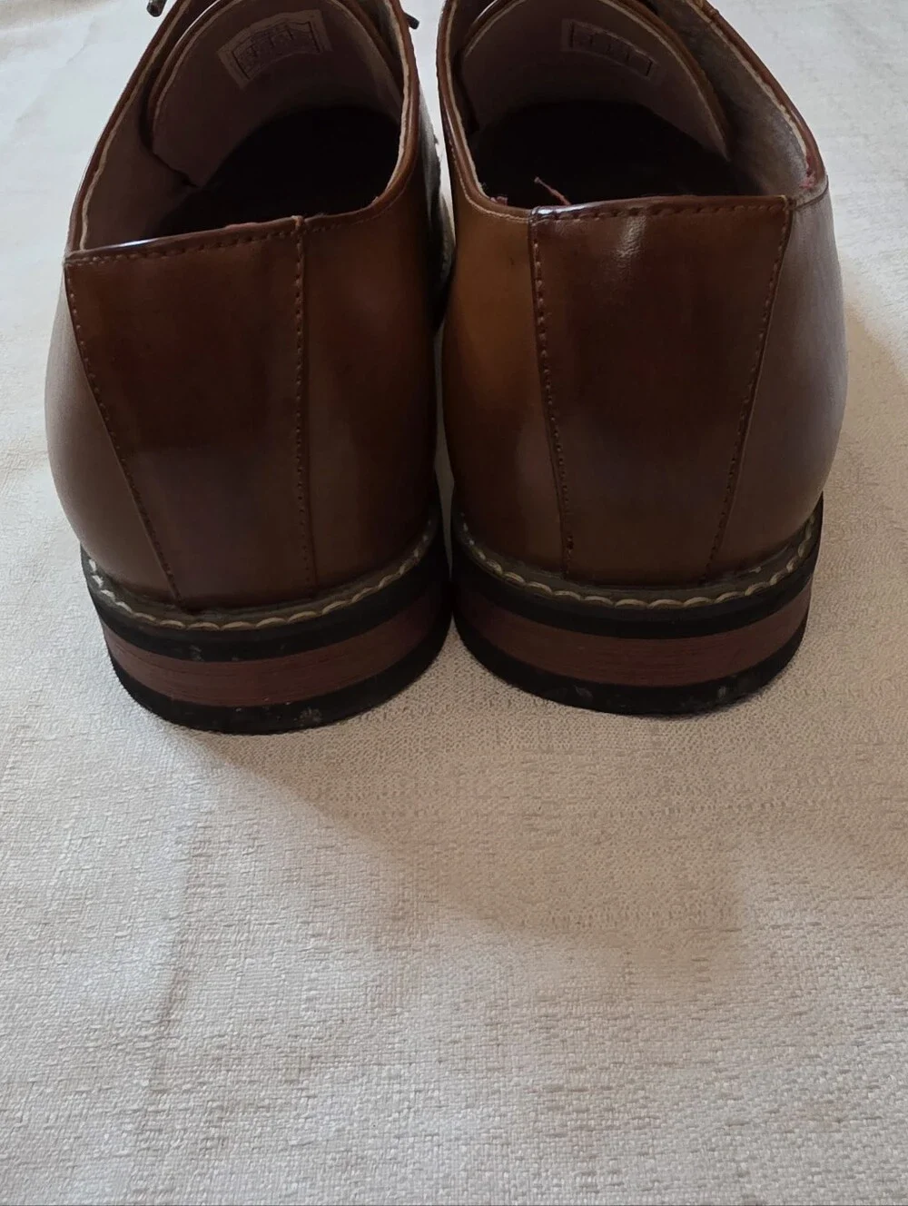 Bruno Marc Prince-6 Men's Oxford Dress Shoes Cap Toe Tan Brown Size Men's 10.5